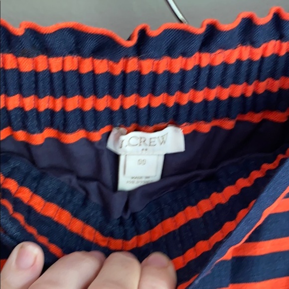 J.Crew Linen Blend Sidewalk Elastic Waist Skirt 00 - Picture 4 of 4